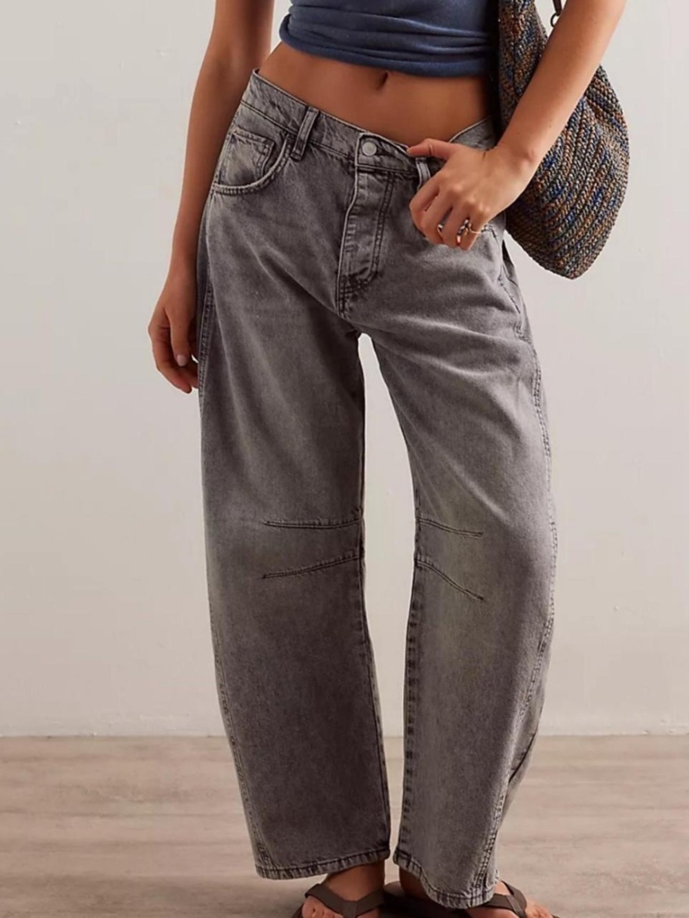 Free People good luck barrel jeans - Picture 6 of 8